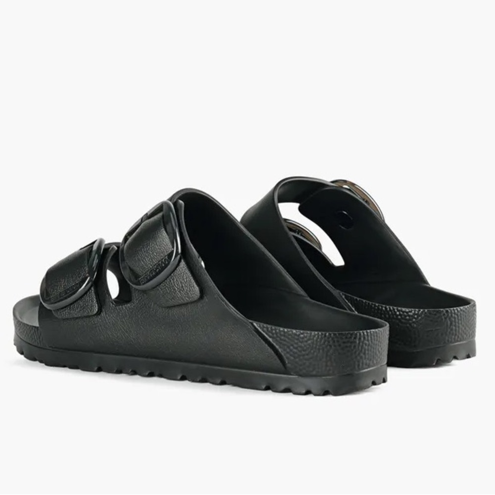 Arizona Big Buckle EVA - Black Two Strap Slide Sandals - Picture 4 of 7